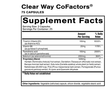 Clear Way Cofactors